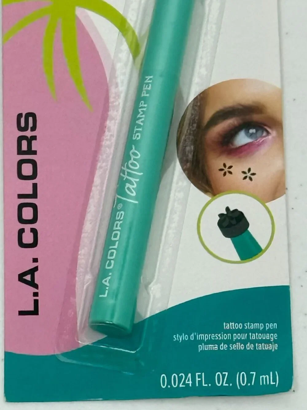 L.A. Colors Fest Best Black Flower Tattoo Stamp Pen